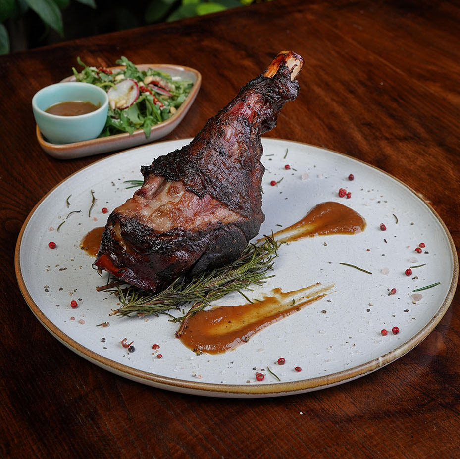 LAMB SHANK - SMOKED WITH APPLE & CIDER GLAZE